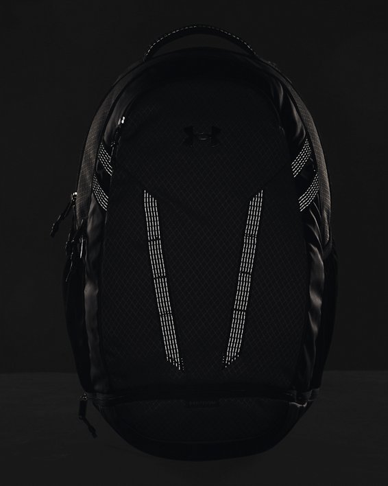 UA Hustle 5.0 Ripstop Backpack in Black image number 7